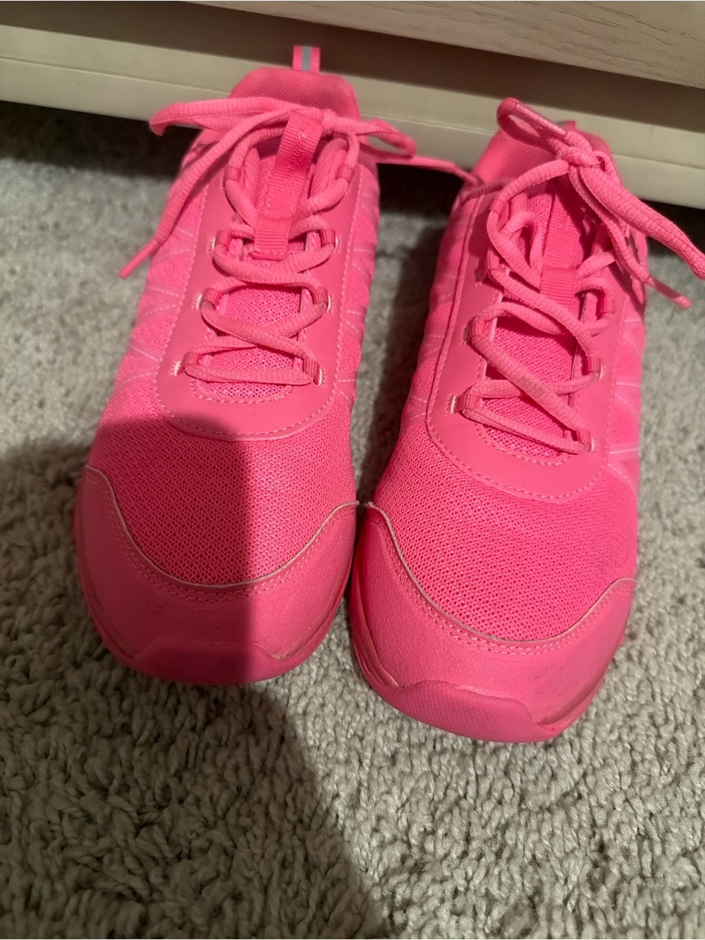 Amazon Kids Bright Pink Lace-Up Sneakers